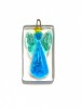 Ashes into Bath Aqua Glass- Memorial Angels