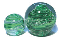 ashes into bath glass paperweight