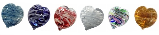 handheld hearts in different colours