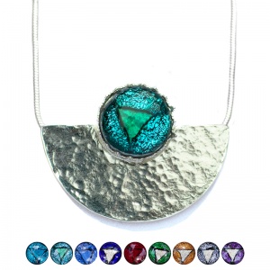 Ashes into silver Jewellery - Demi-Luna Pendant