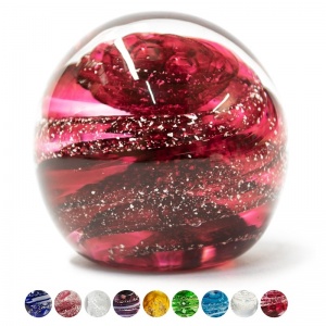 Pets Ashes Glass Paperweight - Large