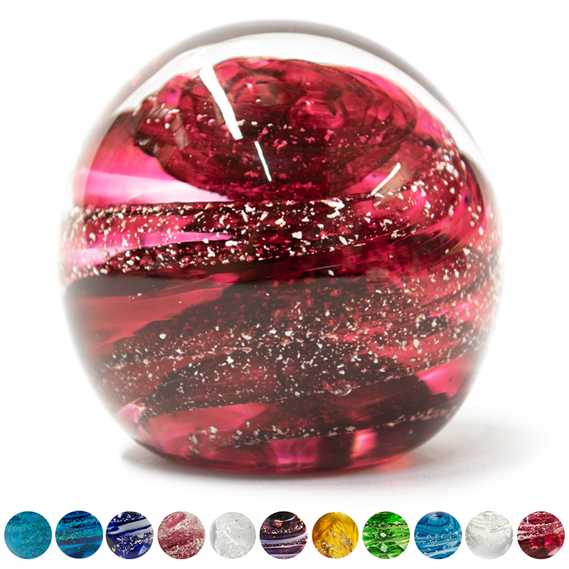 Cremation Ashes Glass Paperweights