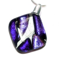 Pets Dichroic Ashes into Diamond Mosaic Pendant