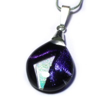 Ashes into dichroic  Jewellery - Small Mosaic Dichroic Pendant